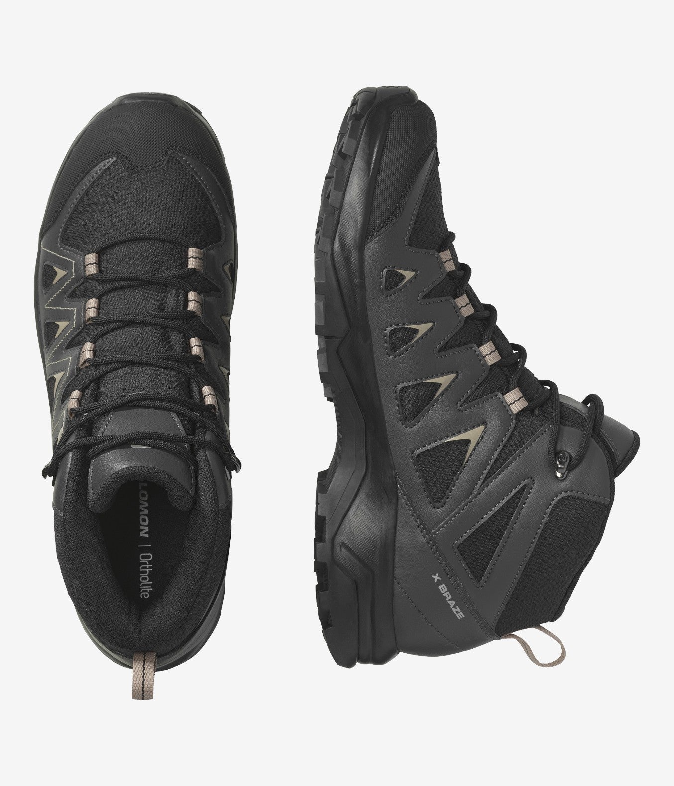 X BRAZE MID GTX Men's Hiking Shoes Black - SalomonGCC