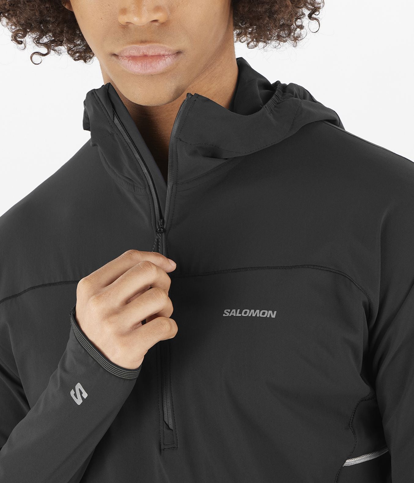 SENSE AERO HYBRID HALF ZIP HOOD