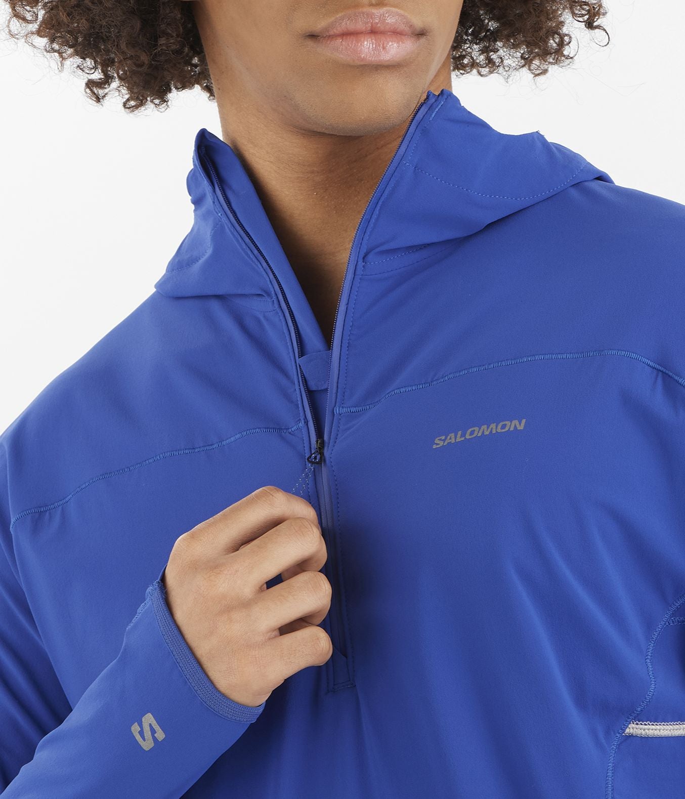 SENSE AERO HYBRID HALF ZIP HOOD